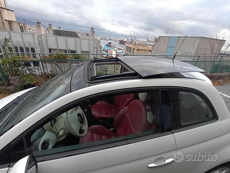 Usata Fiat 500 Lounge 95 CV (69 kW) 2012 Bianco Utilitaria