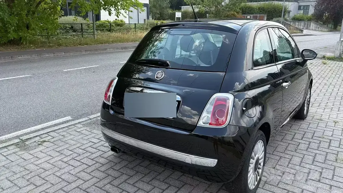 Usata Fiat 500 75 CV (55 kW) 2009 Nero Cabrio