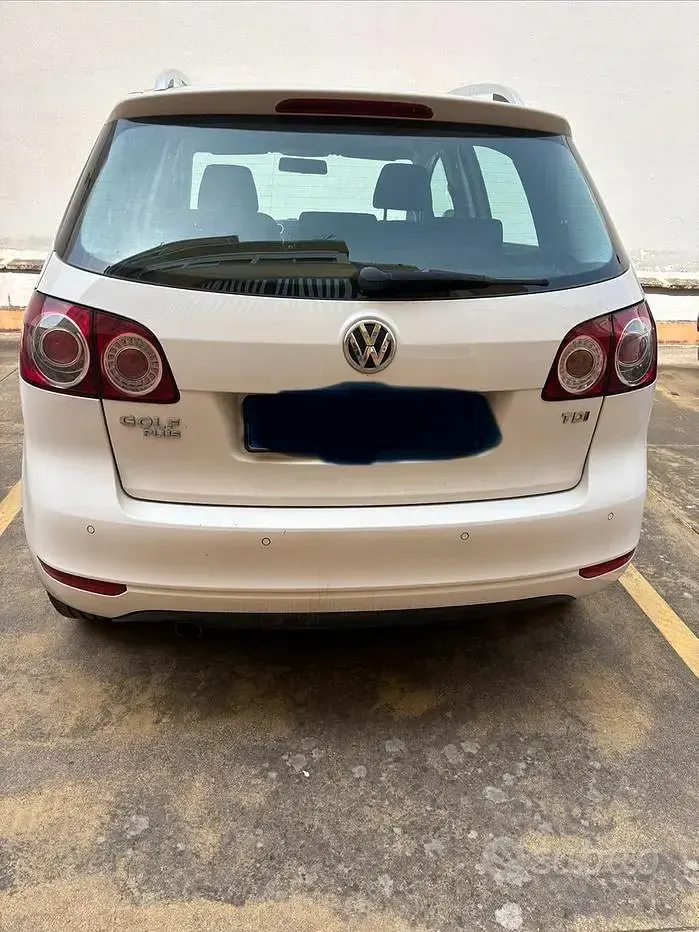 Usata VW Golf Plus 105 CV (77 kW) 2014 Bianco Monovolume