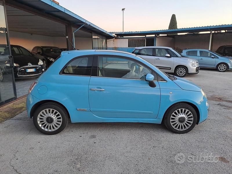 Usata Fiat 500 Lounge 85 CV (62 kW) 2011 Blu Berlina
