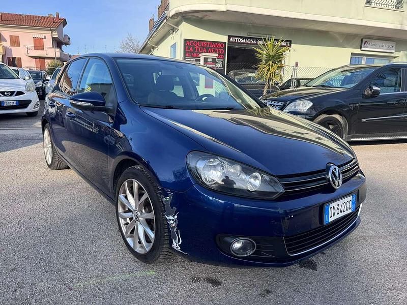 Usata VW Golf VI Highline 122 CV (89 kW) 2009 Blu scuro Utilitaria