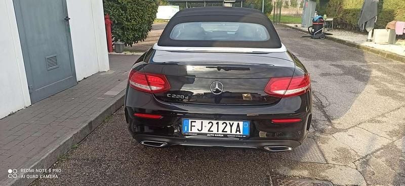 Usata Mercedes C220 170 CV (125 kW) 2017 Nero Cabrio