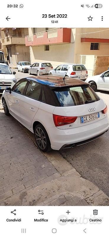 Usata Audi A1 S-Line 90 CV (66 kW) 2015 Bianco Utilitaria
