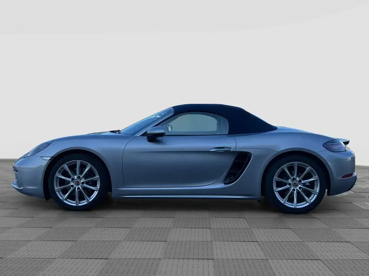 Usata Porsche 718 Sport 299 CV (219 kW) 2021 Argento gt con capote blu Cabrio