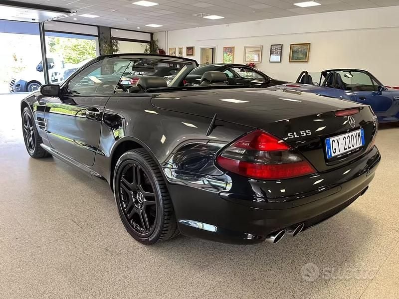 Usata Mercedes SL55 AMG AMG 500 CV (367 kW) 2004 Nero Cabrio