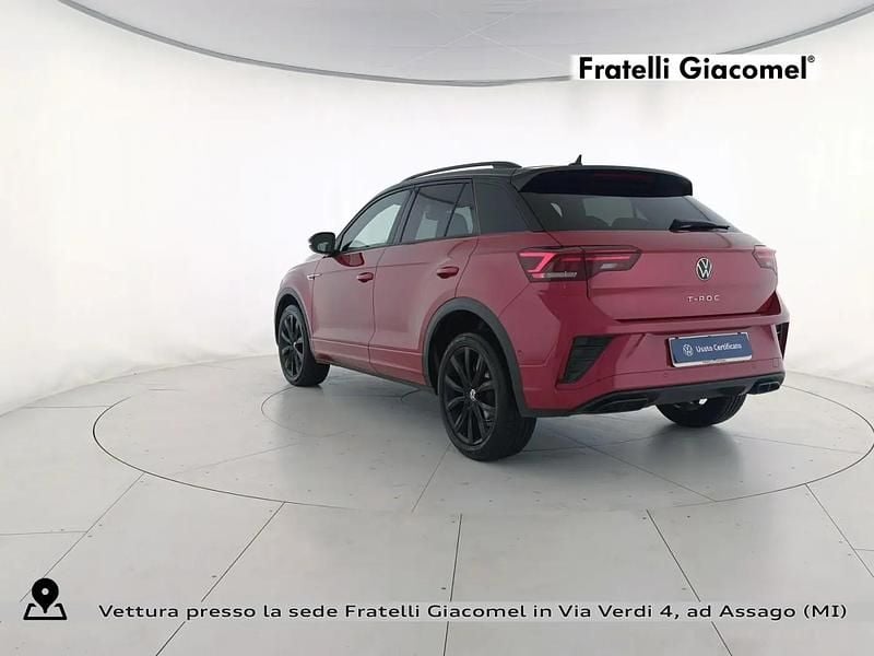 Usata VW T-Roc R-line 116 CV (85 kW) 2023 Kings red metallizzato nero SUV