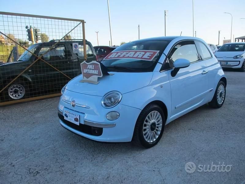 Usata Fiat 500 Lounge 69 CV (50 kW) 2008 Blu Berlina