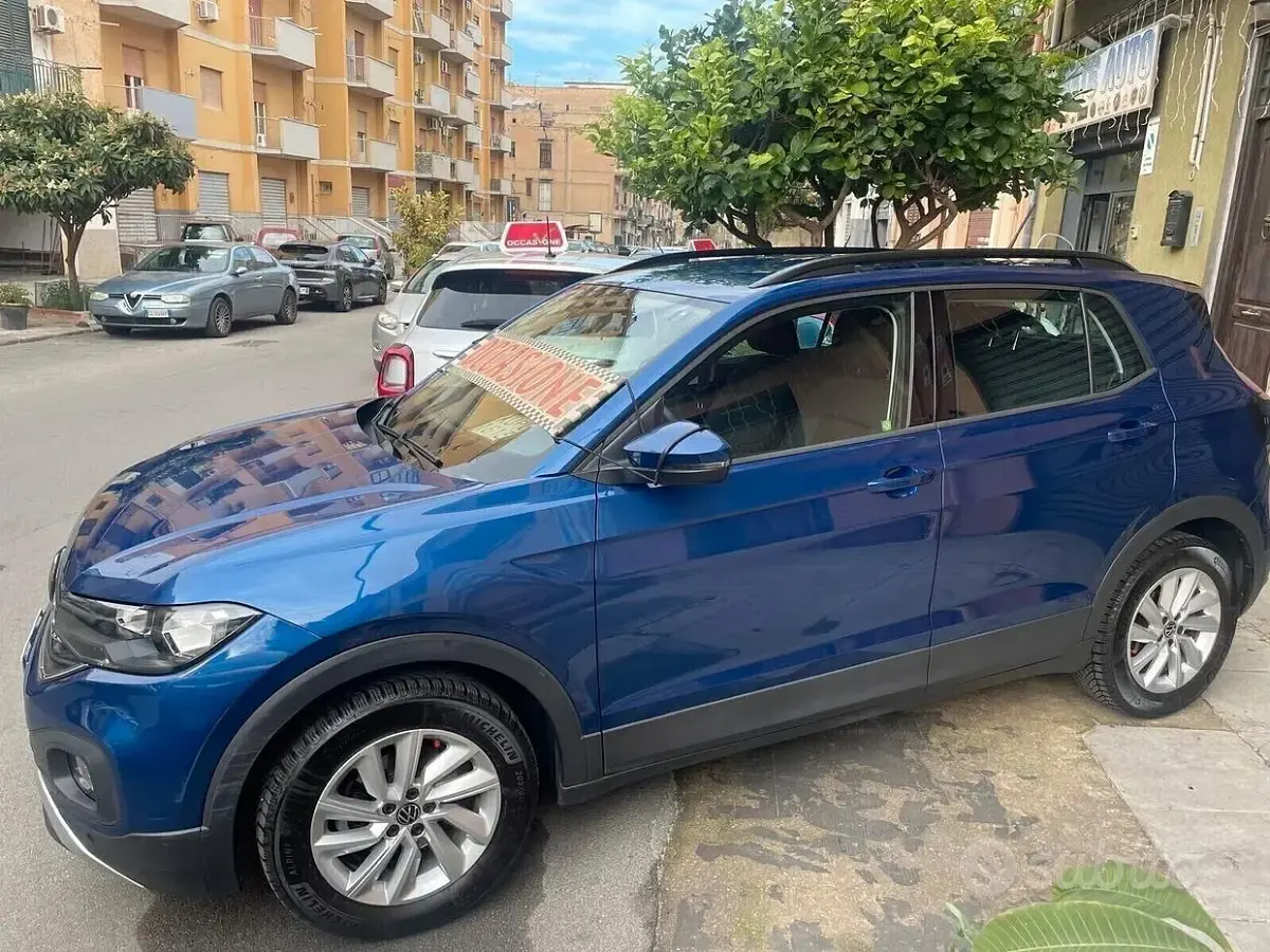 Usata VW T-Cross Style 110 CV (80 kW) 2022 Blu SUV