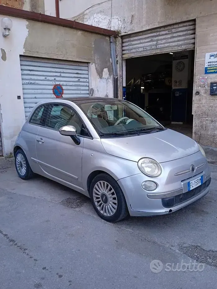 Usata Fiat 500 Lounge 69 CV (50 kW) 2009 Grigio Cabrio