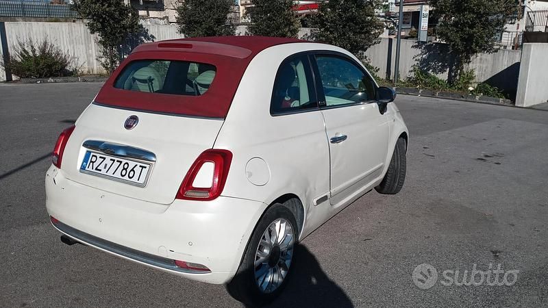 Usata Fiat 500 75 CV (55 kW) 2012 Bianco Cabrio