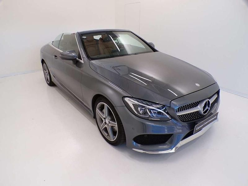 Usata Mercedes C220 Premium Plus 170 CV (125 kW) 2017 Grigio selenite Cabrio