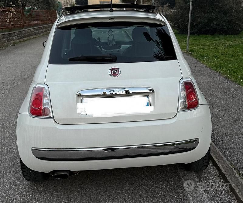 Usata Fiat 500 Lounge 75 CV (55 kW) 2008 Bianco Cabrio