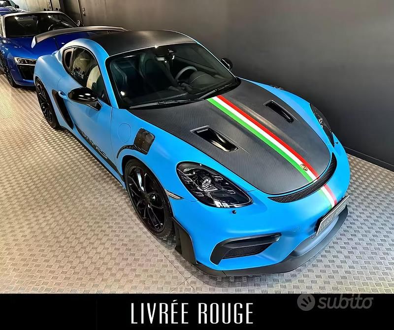 Usata Porsche 718 Cayman 420 CV (308 kW) 2020 Blu Coupé