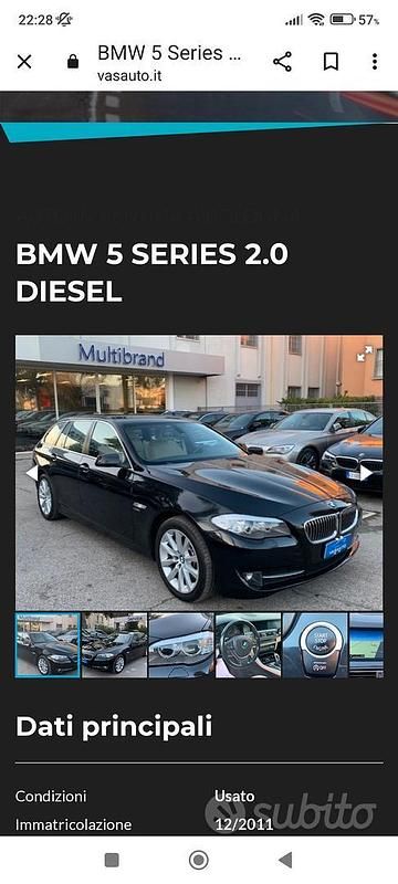 Usata BMW 525 218 CV (160 kW) 2011 Nero Station wagon
