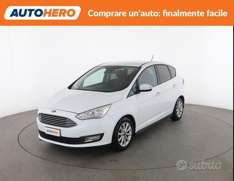 Usata Ford C-MAX Titanium 120 CV (88 kW) 2018 Bianco Monovolume