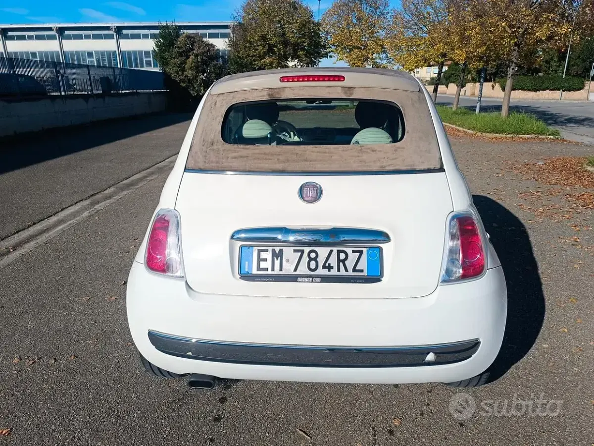 Usata Fiat 500 69 CV (50 kW) 2012 Bianco Cabrio