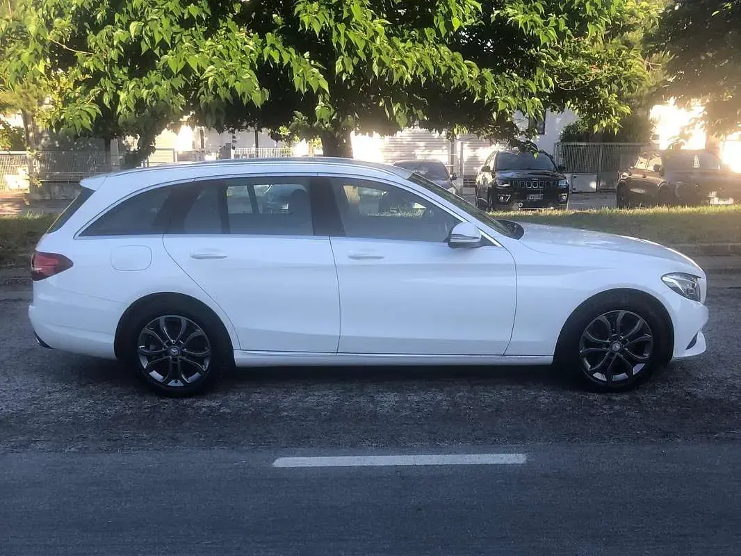 Usata Mercedes C200 136 CV (100 kW) 2017 Bianco Station wagon