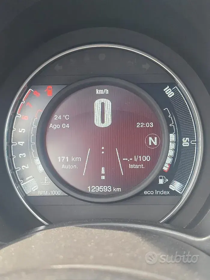 Usata Abarth 500C 140 CV (102 kW) 2010 Bianco Cabrio