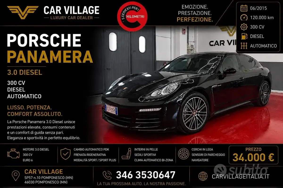 Usata Porsche Panamera Edition 300 CV (220 kW) 2015 Utilitaria
