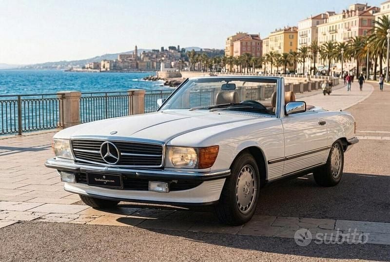 Usata Mercedes SL300 188 CV (138 kW) 1986 Bianco Cabrio