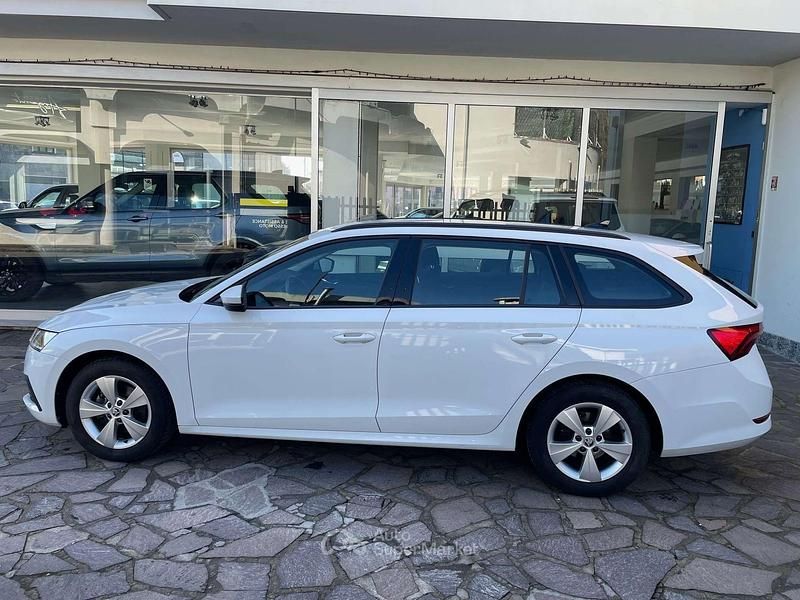 Usata Skoda Octavia Executive 110 CV (80 kW) 2021 Bianco luna metallizzato Station wagon