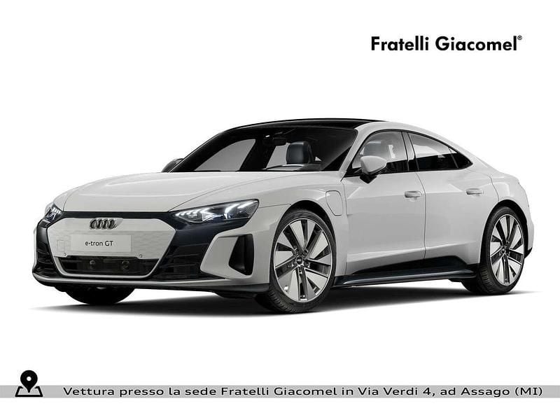 Bianco ibis Usata 2021 Audi e-tron GT quattro Ambiente Tre volumi | 55.400 € (Buon prezzo) - Immagine 1/4