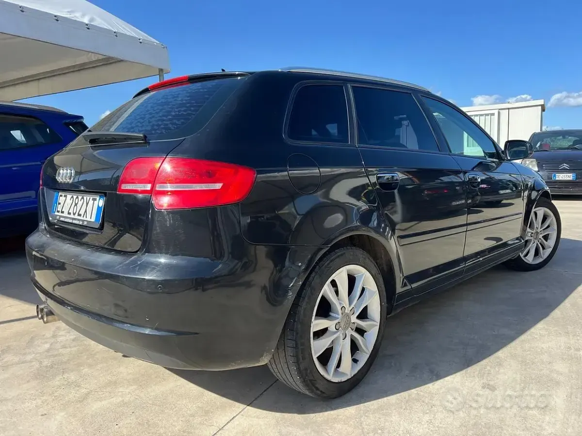 Usata Audi A3 Ambiente 140 CV (102 kW) 2011 Nero Utilitaria