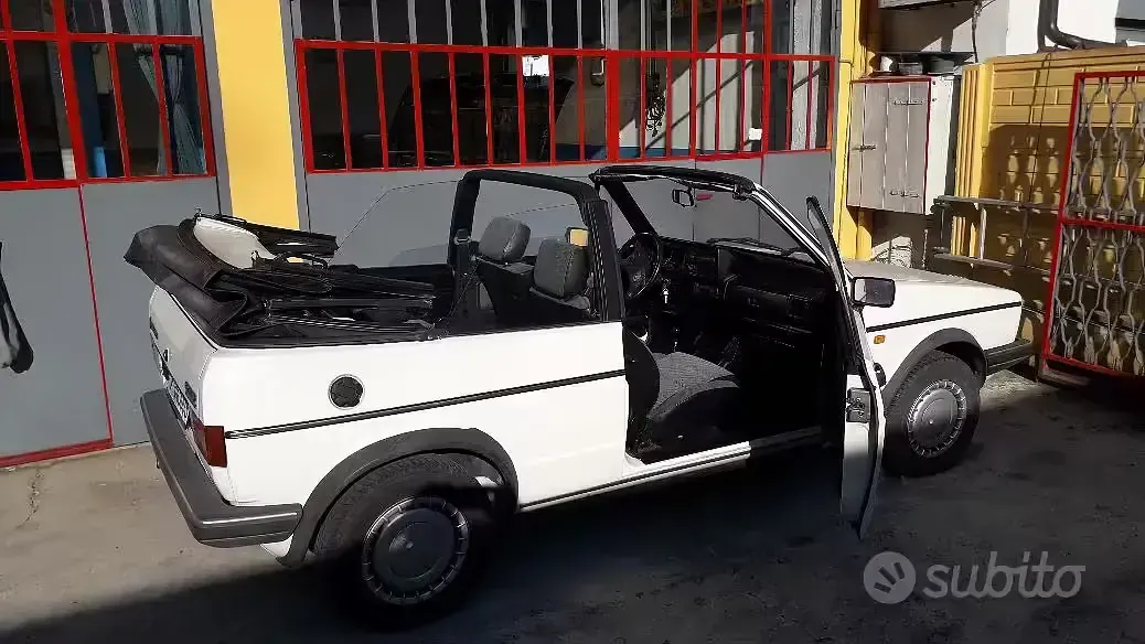Usata VW Golf Cabriolet 73 CV (53 kW) 1987 Bianco Cabrio