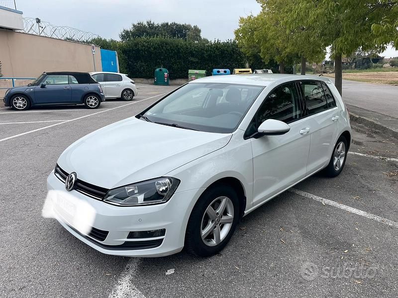 Usata VW Golf VII 105 CV (77 kW) 2015 Bianco Berlina