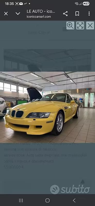 Usata BMW Z3 M 321 CV (236 kW) 1997 Cabrio