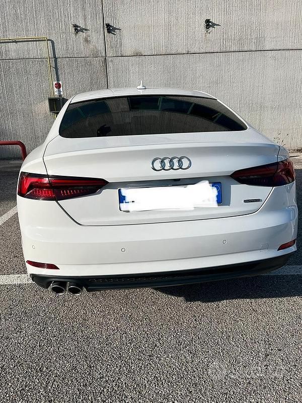 Usata Audi A5 S-Line 190 CV (139 kW) 2018 Bianco Coupé