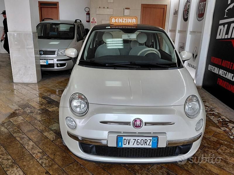 Usata Fiat 500 Lounge 69 CV (50 kW) 2009 Bianco Cabrio
