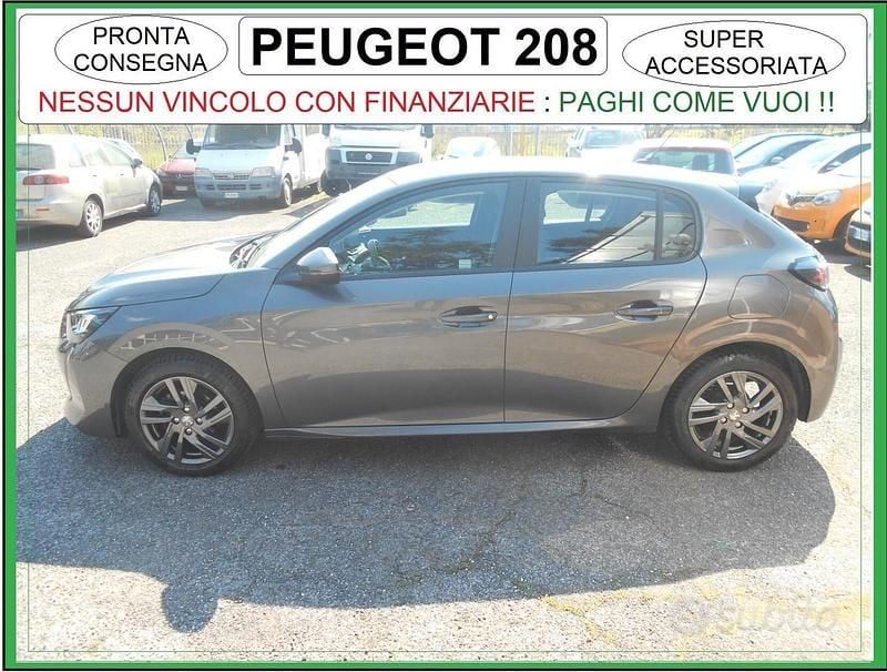 Usata Peugeot 208 Allure 75 CV (55 kW) 2021 Grigio Utilitaria