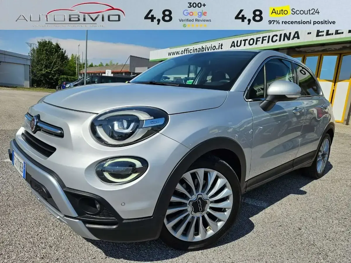 Usata Fiat 500X Cross 150 CV (110 kW) 2018 Argento SUV