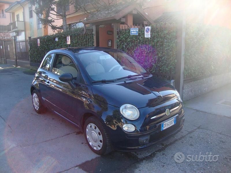 Usata Fiat 500 75 CV (55 kW) 2009 Blu Cabrio