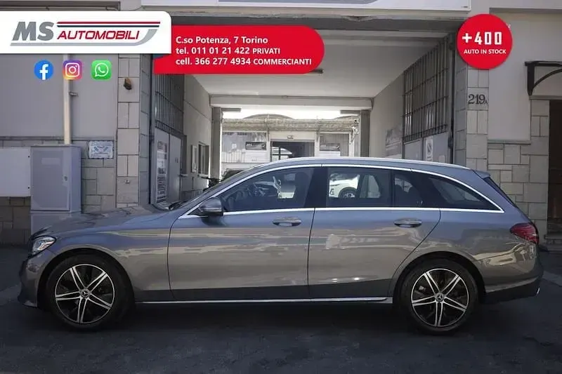 Usata Mercedes C220 194 CV (142 kW) 2019 Grigio Station wagon