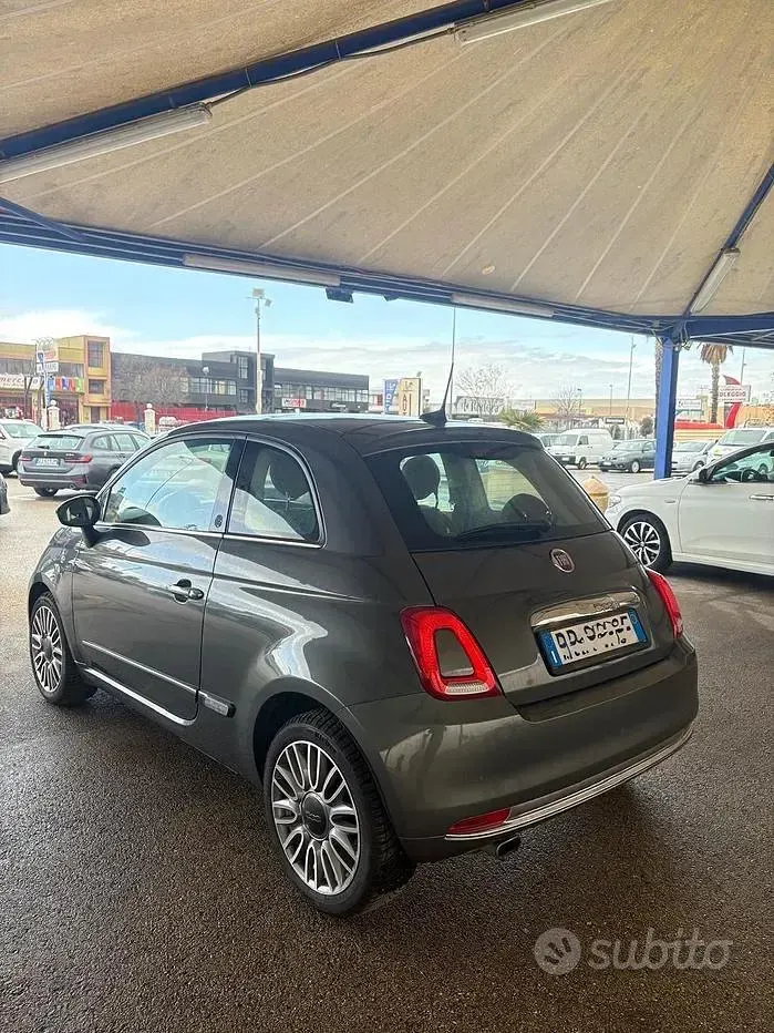 Usata Fiat 500 Lounge 69 CV (50 kW) 2018 Grigio Utilitaria