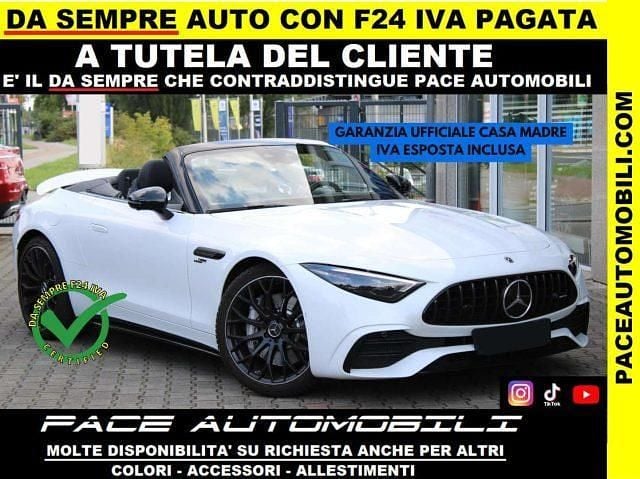 Bianco metallizzato Usata 2023 Mercedes SL43 AMG Style Due volumi | 87.900 € (Buon prezzo) - Immagine 1/4