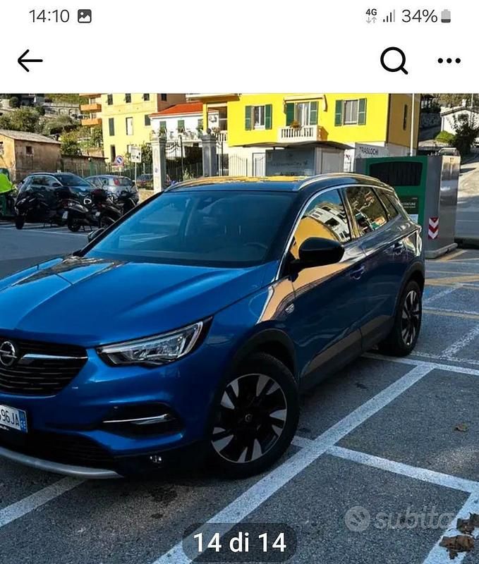 Usata Opel Grandland X 130 CV (95 kW) 2020 Blu SUV