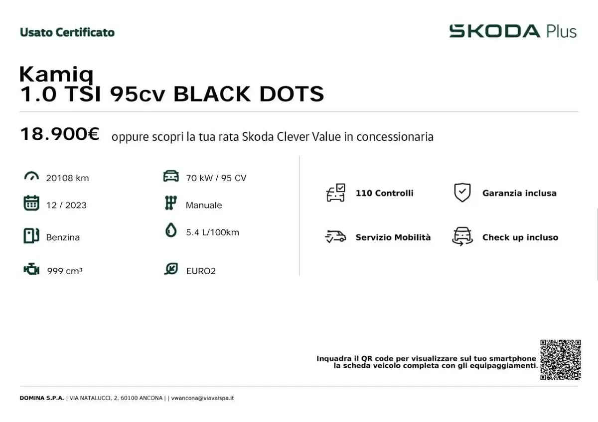 Brugt Skoda Kamiq 95 HK (69 kW) 2023 Grå SUV