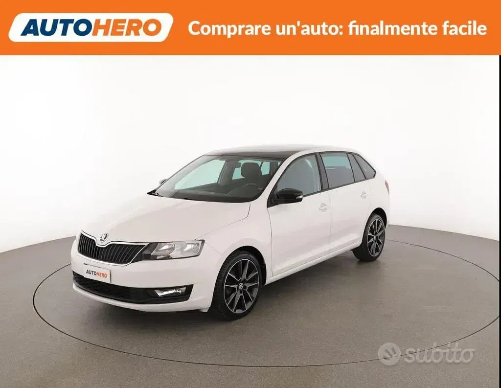 Usata Skoda Rapid 110 CV (80 kW) 2017 Bianco Utilitaria