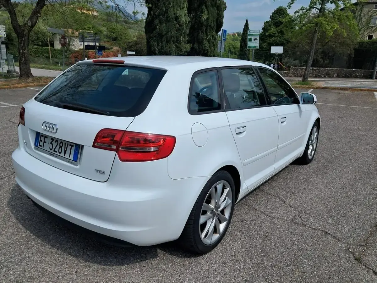 Usata Audi A3 Ambition 105 CV (77 kW) 2011 Bianco Utilitaria