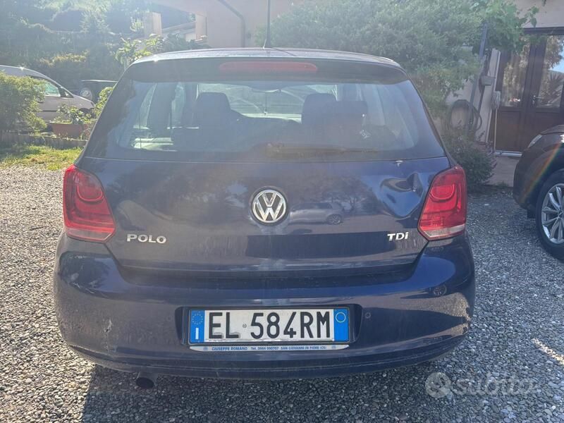 Usata VW Polo 90 CV (66 kW) 2012 Blu Utilitaria
