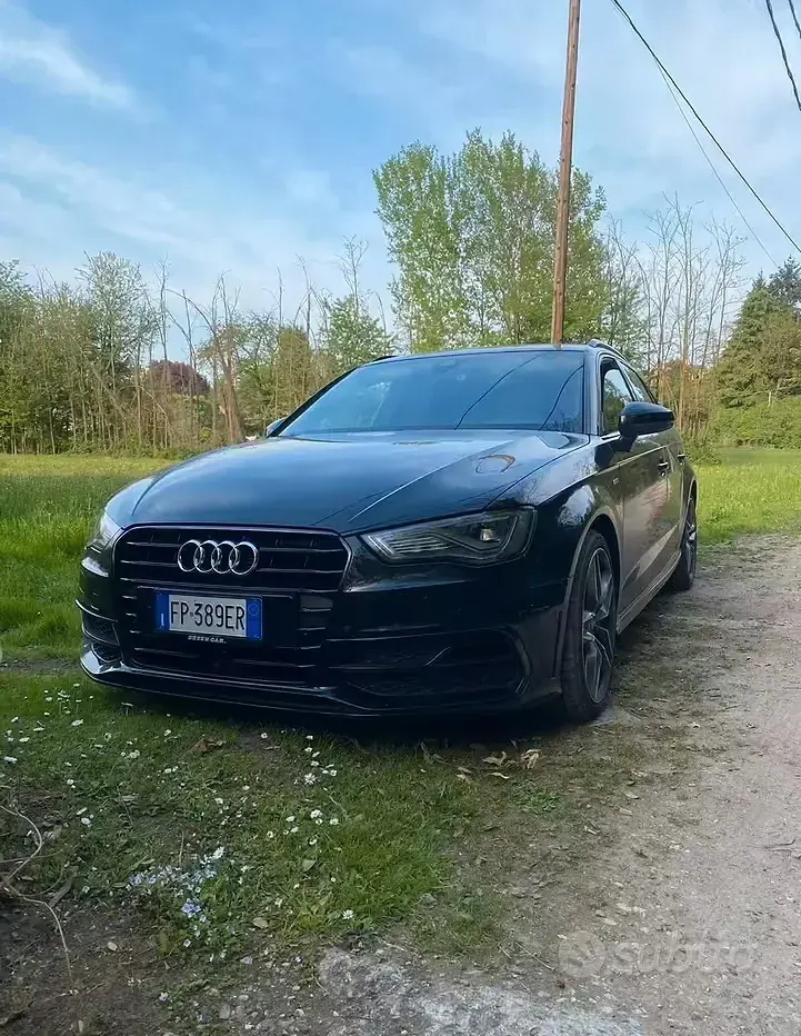 Usata Audi A3 S-Line 150 CV (110 kW) 2018 Nero Berlina