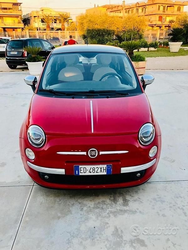 Usata Fiat 500 69 CV (50 kW) 2011 Rosso Utilitaria