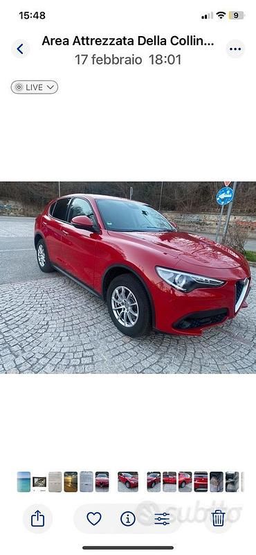 Usata Alfa Romeo Stelvio 180 CV (132 kW) 2018 Rosso SUV