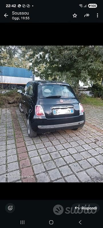 Usata Fiat 500 2009 Nero Berlina