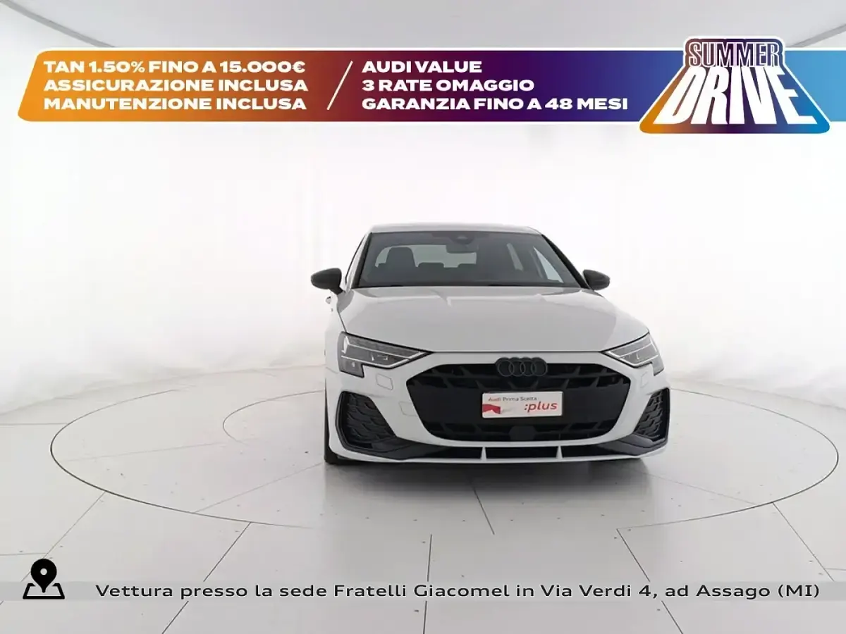 Usata Audi A3 S-Line 150 CV (110 kW) 2025 Bianco ghiacciaio metallizzato Berlina