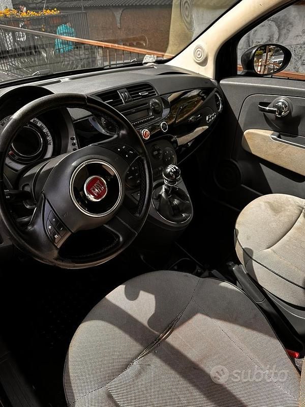 Usata Fiat 500 Lounge 75 CV (55 kW) 2009 Nero Cabrio
