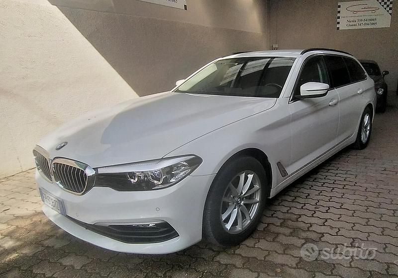 Bianco Usata 2018 BMW 520 Efficient Dynamics Station wagon | 18.800 € (Buon prezzo) - Immagine 1/4
